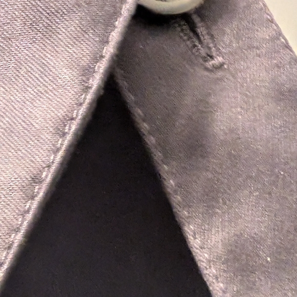 Navy Burberry Men's raincoat size 48 (altered tho)...hardly worn - Picture 7 of 15